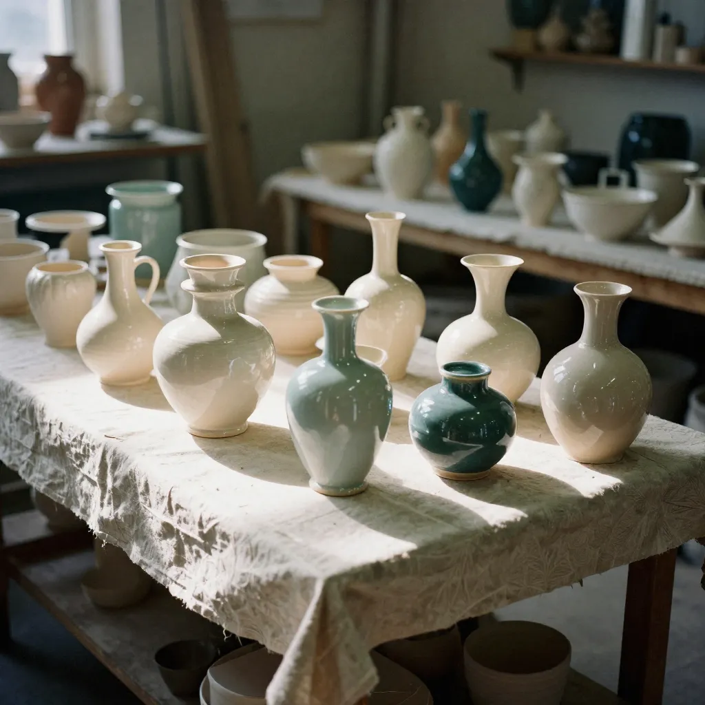 Glaze materials and testing equipment