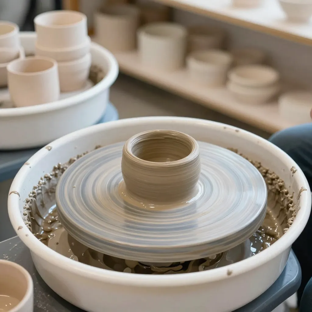 Lunar series ceramic pieces